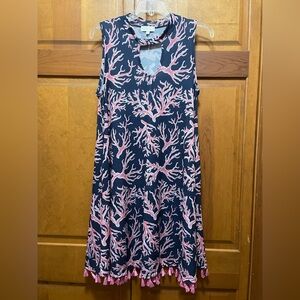 Simply Southern Coral Print Dress
